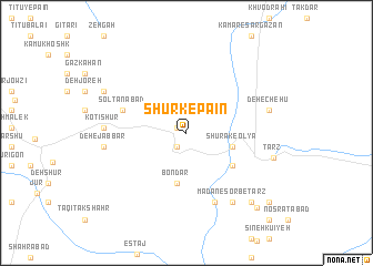 map of Shūrk-e Pā\