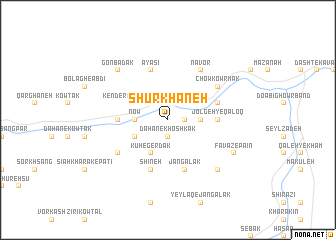 map of Shūr Khāneh