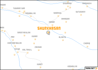 map of Shurkhasan