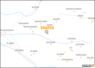 map of Shūr Kū