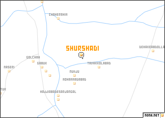 map of Shūr Shādī