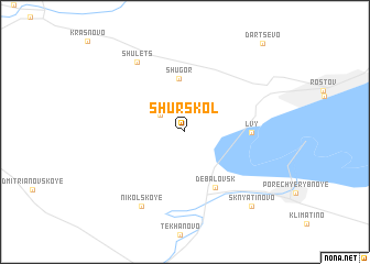 map of Shurskol