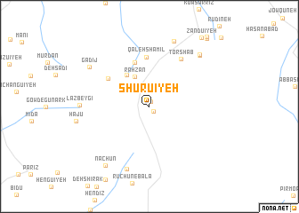 map of Shūrūʼīyeh
