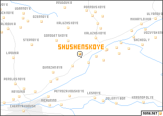 map of Shushenskoye