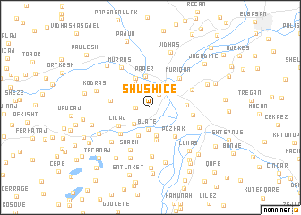 map of (( Shushicë))
