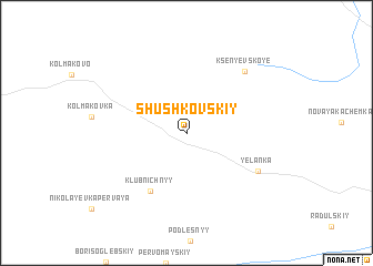 map of Shushkovskiy