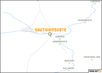 map of Shutikhinskoye