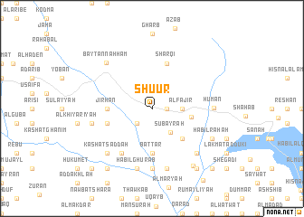 map of Shu‘ūr