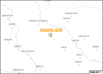 map of Shuvalova