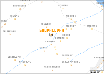 map of Shuvalovka