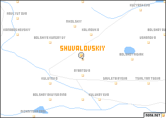 map of Shuvalovskiy