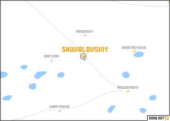 map of Shuvalovskiy