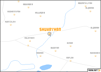 map of Shuwayḩān