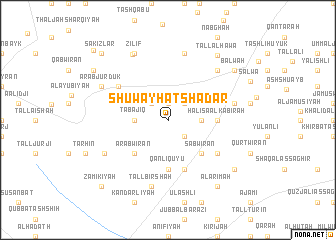 map of Shuwayḩat Shadār