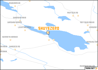 map of Shuyezero