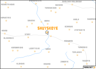 map of Shuyskoye