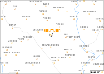 map of Shuyuan