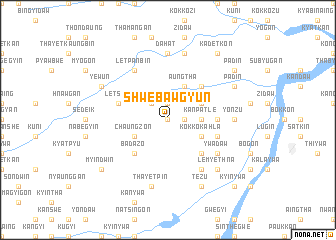 map of Shwebawgyun