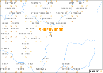 map of Shwebyugon