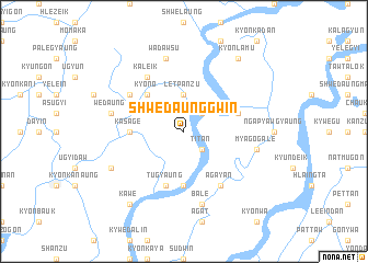 map of Shwedaunggwin