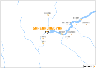 map of Shwedaunggyaw