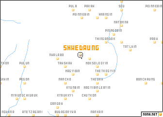 map of Shwedaung