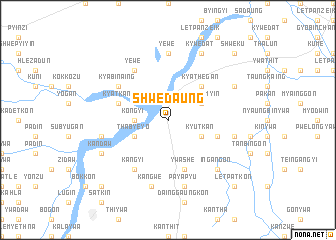 map of Shwedaung