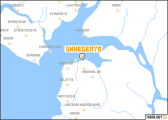 map of Shwegēnyo
