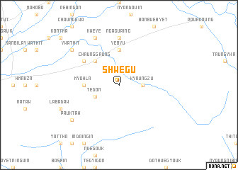 map of Shwegu