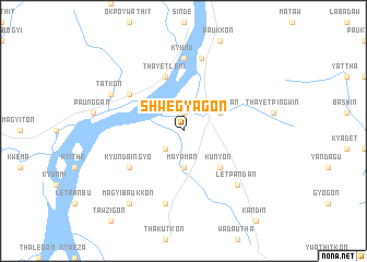 map of Shwegyagon