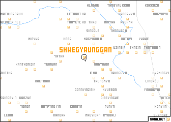 map of Shwegyaunggan