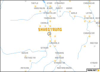 map of Shwegyaung