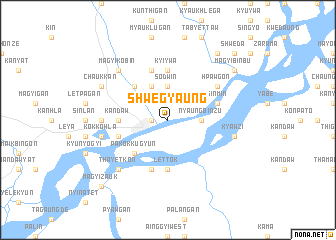 map of Shwegyaung