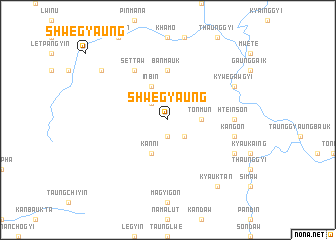 map of Shwegyaung