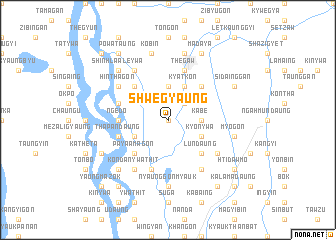 map of Shwegyaung