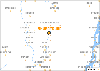 map of Shwegyaung