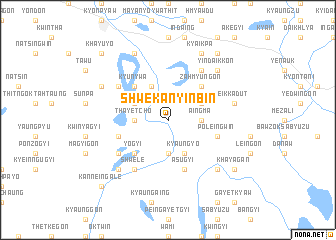 map of Shwekanyinbin