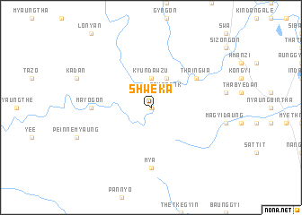 map of Shweka