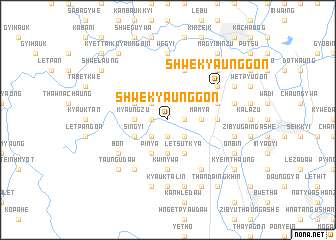 map of Shwekyaunggon