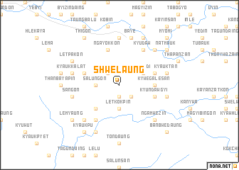 map of Shwelaung