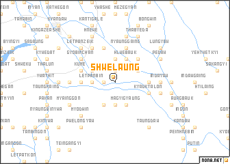 map of Shwelaung