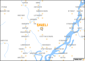 map of Shweli