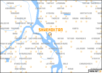 map of Shwemoktan