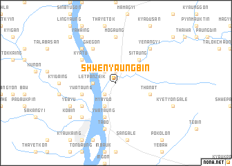 map of Shwenyaungbin