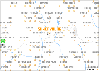 map of Shwenyaung