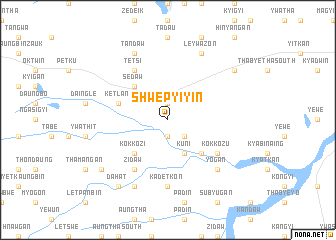 map of Shwepyiyin