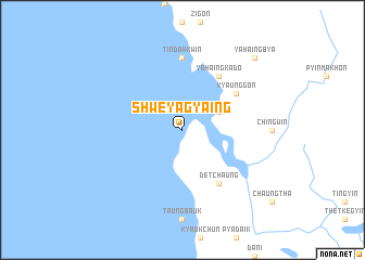 map of Shweyagyaing