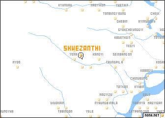 map of Shwezanthi