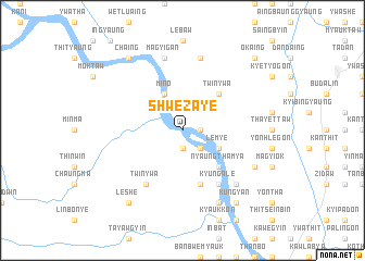 map of Shwezaye