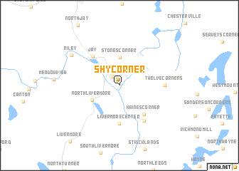 map of Shy Corner